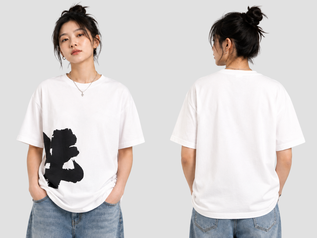 Chubby Cattle Ink White Tee