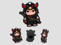 Chubby Samurai Enamel Pin